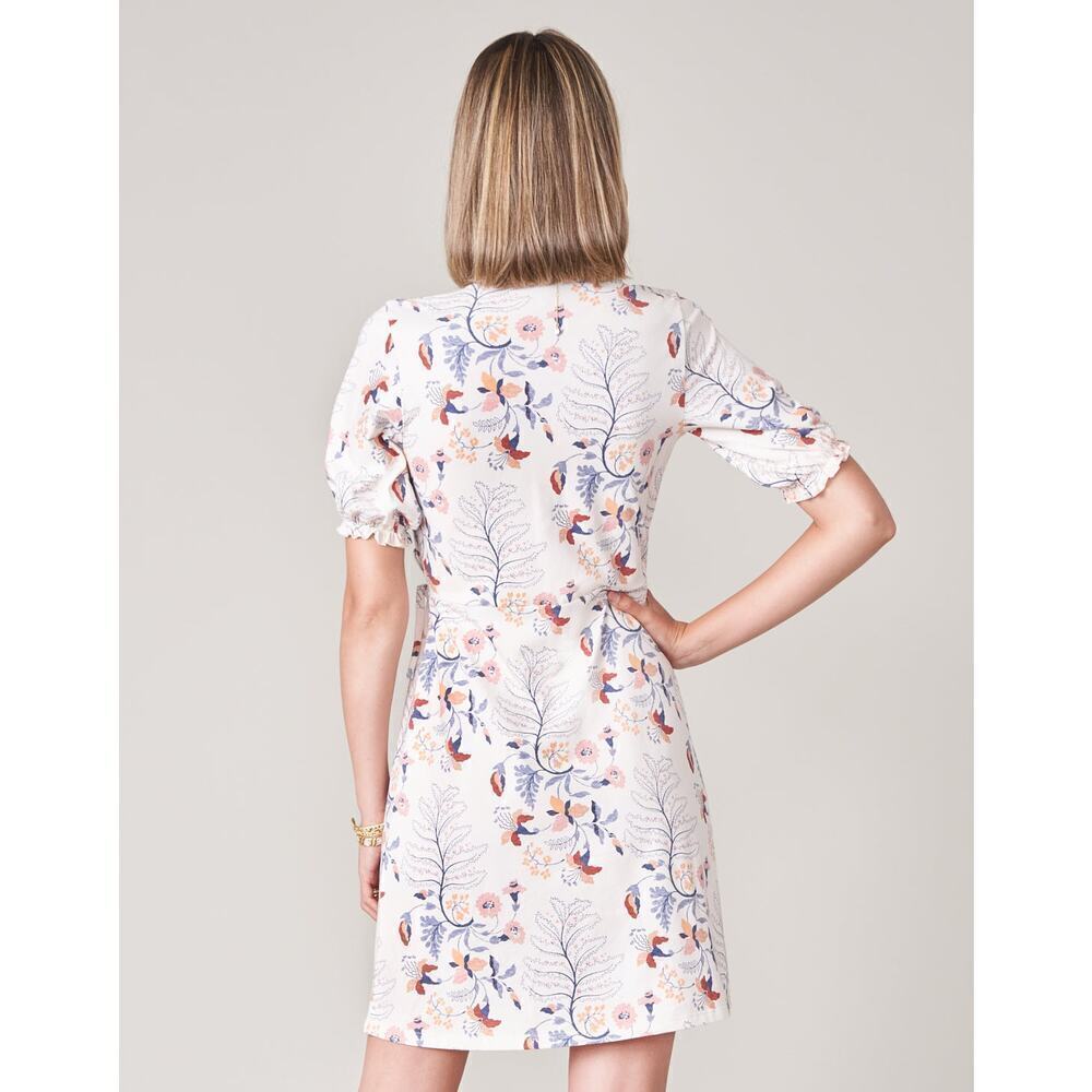 Spartina 449 Bevin Wrap Dress Bellinger Floral Branch Size XS - Picture 2 of 11